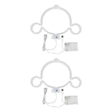 Maxbell Monkey Neon Sign Light Wall Hanging Elf Glowing for Banquet Hallway Ornament Warm White