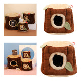 Maxbell Guinea Cave Bed Hideout Bedding Warm Supplies for Rat Bunny Squirrel 25cmx22cm