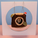 Maxbell Guinea Cave Bed Hideout Bedding Warm Supplies for Rat Bunny Squirrel 25cmx22cm