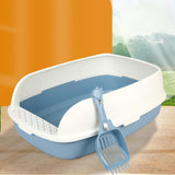 Maxbell Cat Litter Box Kitten Litter Pan Toilet Detachable Rim Bedpan M
