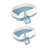 Maxbell Cat Litter Box Kitten Litter Pan Toilet Detachable Rim Bedpan M