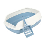 Maxbell Cat Litter Box Kitten Litter Pan Toilet Detachable Rim Bedpan M