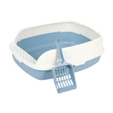 Maxbell Cat Litter Box Kitten Litter Pan Toilet Detachable Rim Bedpan M