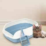 Maxbell Cat Litter Box Kitten Litter Pan Toilet Detachable Rim Bedpan S