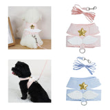 Maxbell Escape Proof Cat Harness and Leash for Small Dogs Cats Pet Supplies Outdoor Pink