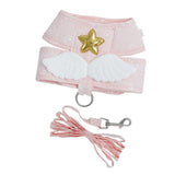 Maxbell Escape Proof Cat Harness and Leash for Small Dogs Cats Pet Supplies Outdoor Pink