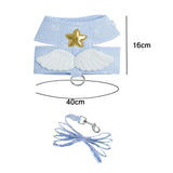 Maxbell Escape Proof Cat Harness and Leash for Small Dogs Cats Pet Supplies Outdoor Blue