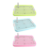 Maxbell Dog Toilet Bedpan Puppy Potty Urinal Lattice Litter Tray, Dog Potty Tray Green