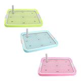 Maxbell Dog Toilet Bedpan Puppy Potty Urinal Lattice Litter Tray, Dog Potty Tray Green