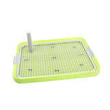 Maxbell Dog Toilet Bedpan Puppy Potty Urinal Lattice Litter Tray, Dog Potty Tray Green