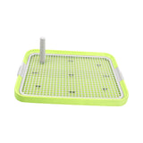 Maxbell Dog Toilet Bedpan Puppy Potty Urinal Lattice Litter Tray, Dog Potty Tray Green