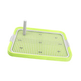 Maxbell Dog Toilet Bedpan Puppy Potty Urinal Lattice Litter Tray, Dog Potty Tray Green