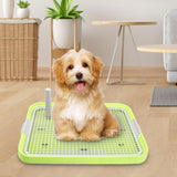 Maxbell Dog Toilet Bedpan Puppy Potty Urinal Lattice Litter Tray, Dog Potty Tray Green
