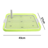 Maxbell Dog Toilet Bedpan Puppy Potty Urinal Lattice Litter Tray, Dog Potty Tray Green