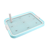 Maxbell Dog Toilet Bedpan Puppy Potty Urinal Lattice Litter Tray, Dog Potty Tray Blue