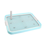 Maxbell Dog Toilet Bedpan Puppy Potty Urinal Lattice Litter Tray, Dog Potty Tray Blue