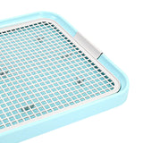 Maxbell Dog Toilet Bedpan Puppy Potty Urinal Lattice Litter Tray, Dog Potty Tray Blue