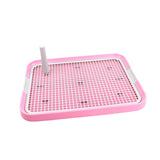 Maxbell Dog Toilet Bedpan Puppy Potty Urinal Lattice Litter Tray, Dog Potty Tray Pink