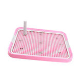 Maxbell Dog Toilet Bedpan Puppy Potty Urinal Lattice Litter Tray, Dog Potty Tray Pink