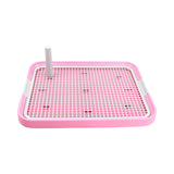 Maxbell Dog Toilet Bedpan Puppy Potty Urinal Lattice Litter Tray, Dog Potty Tray Pink