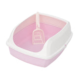 Maxbell Cat Litter Box Potty Toilet Deep Loo Litter Pan Bunny Kitten Pet Litter Tray Pink