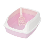 Maxbell Cat Litter Box Potty Toilet Deep Loo Litter Pan Bunny Kitten Pet Litter Tray Pink