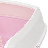 Maxbell Cat Litter Box Potty Toilet Deep Loo Litter Pan Bunny Kitten Pet Litter Tray Pink