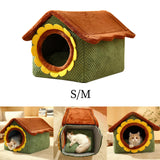 Maxbell Cat Sleeping Bed Basket Cushion Small Dog Bed Removable Anti Slip Warm 43cmx36CMX34CM