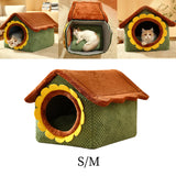 Maxbell Cat Sleeping Bed Basket Cushion Small Dog Bed Removable Anti Slip Warm 43cmx36CMX34CM