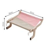 Maxbell Cat Window Perch Seat Shelf Hammock Durable for No Suction Cup No Drilling StyleB