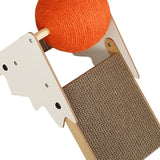 Maxbell Cat Scratcher Wear Resistant Claws Care Indoor Cats Toy Interactive Play Orange