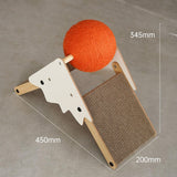Maxbell Cat Scratcher Wear Resistant Claws Care Indoor Cats Toy Interactive Play Orange
