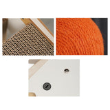 Maxbell Cat Scratcher Wear Resistant Claws Care Indoor Cats Toy Interactive Play Orange