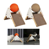 Maxbell Cat Scratcher Wear Resistant Claws Care Indoor Cats Toy Interactive Play Orange