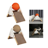 Maxbell Cat Scratcher Wear Resistant Claws Care Indoor Cats Toy Interactive Play Orange