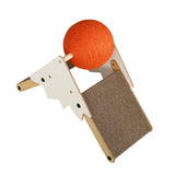 Maxbell Cat Scratcher Wear Resistant Claws Care Indoor Cats Toy Interactive Play Orange