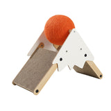 Maxbell Cat Scratcher Wear Resistant Claws Care Indoor Cats Toy Interactive Play Orange