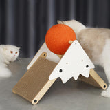 Maxbell Cat Scratcher Wear Resistant Claws Care Indoor Cats Toy Interactive Play Orange