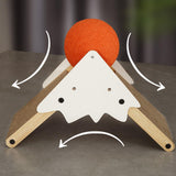 Maxbell Cat Scratcher Wear Resistant Claws Care Indoor Cats Toy Interactive Play Orange