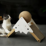 Maxbell Cat Scratcher Wear Resistant Claws Care Indoor Cats Toy Interactive Play Brown
