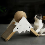 Maxbell Cat Scratcher Wear Resistant Claws Care Indoor Cats Toy Interactive Play Brown