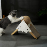 Maxbell Cat Scratcher Wear Resistant Claws Care Indoor Cats Toy Interactive Play Brown