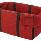 Maxbell Dog Puppy Car Pets Seat Wear Resistant Center Console Mount Portable Red