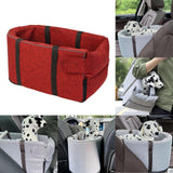 Maxbell Dog Puppy Car Pets Seat Wear Resistant Center Console Mount Portable Red