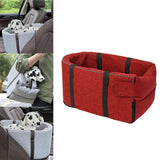 Maxbell Dog Puppy Car Pets Seat Wear Resistant Center Console Mount Portable Red