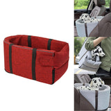 Maxbell Dog Puppy Car Pets Seat Wear Resistant Center Console Mount Portable Red