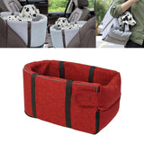 Maxbell Dog Puppy Car Pets Seat Wear Resistant Center Console Mount Portable Red