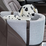 Maxbell Dog Puppy Car Pets Seat Wear Resistant Center Console Mount Portable Grey