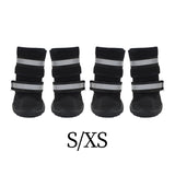 Maxbell Dog Boots Paw Protectors with Reflective Adjustable Straps for Large Dogs S