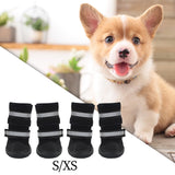 Maxbell Dog Boots Paw Protectors with Reflective Adjustable Straps for Large Dogs S